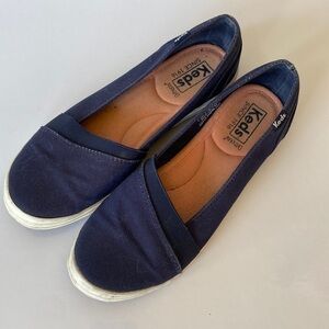 Keds Ortholite canvas blue ballet flats